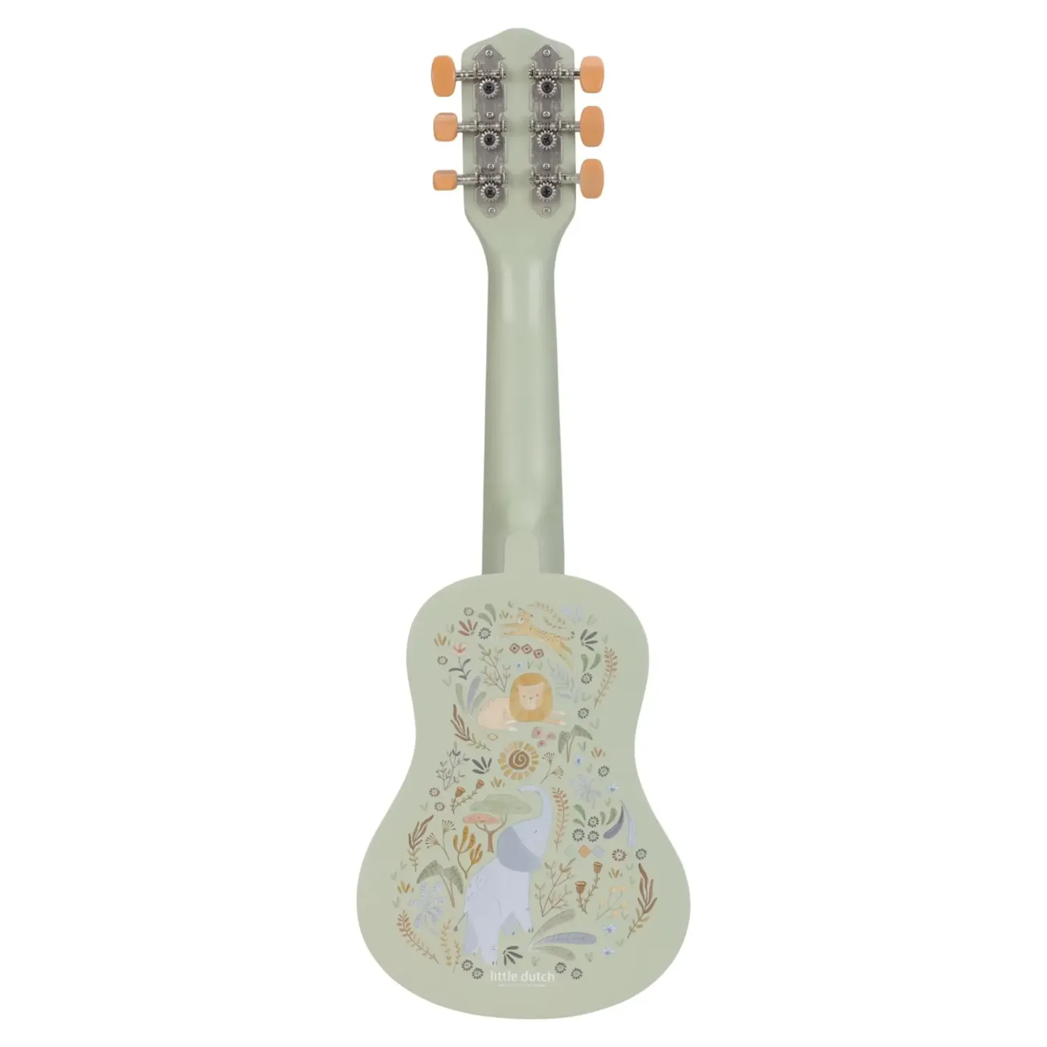 3 Lata +|4 Lata + | Little Dutch Drewniana gitara zielona Safari Friends FSC