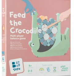 4 Lata +|6 Lat+ | BS Toys Drewniana gra zręcznościowa Nakarm krokodyla