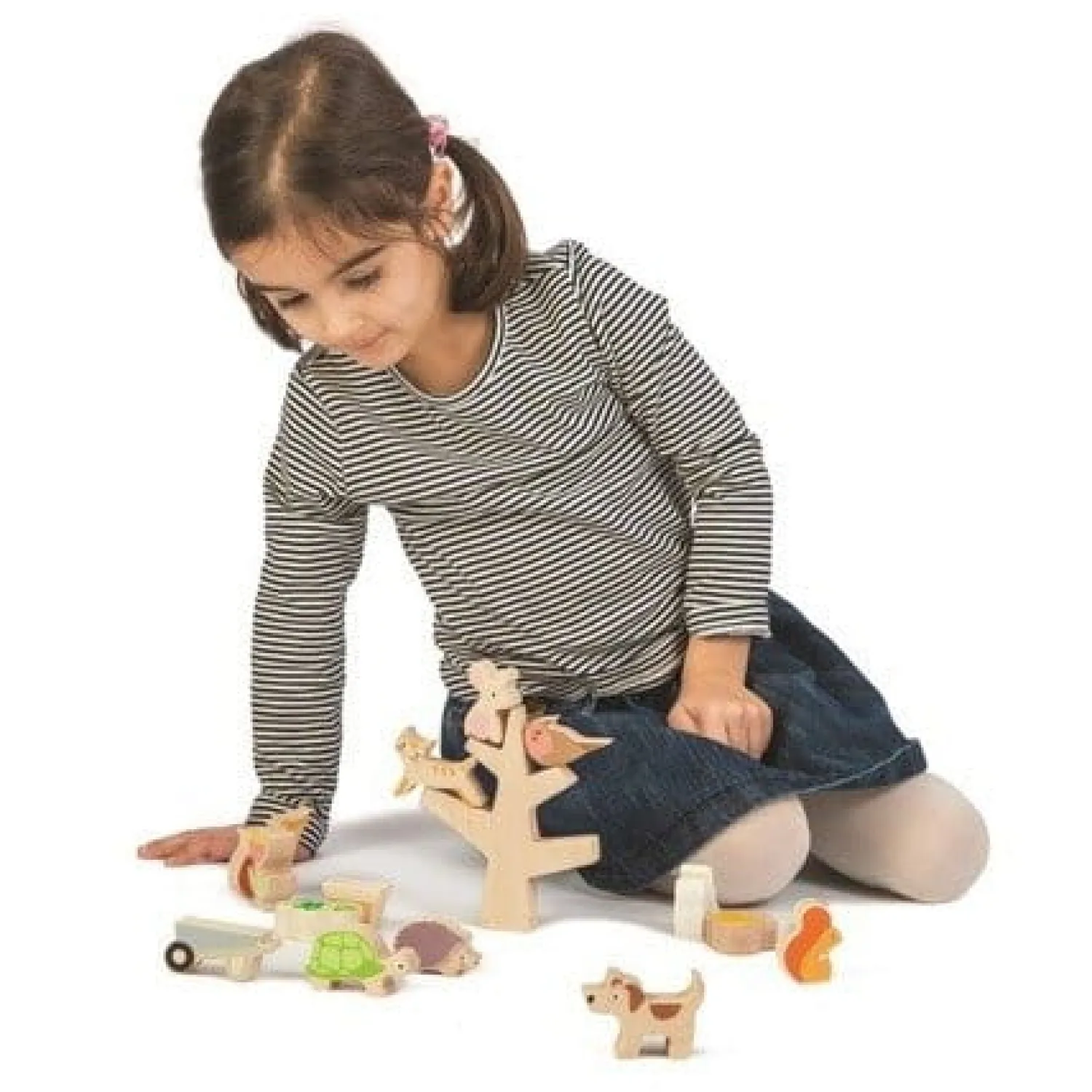 2 Lata +|Drewniane | Tender Leaf Toys Drewniana gra zręcznościowa - Przyjaciele Ogrodu