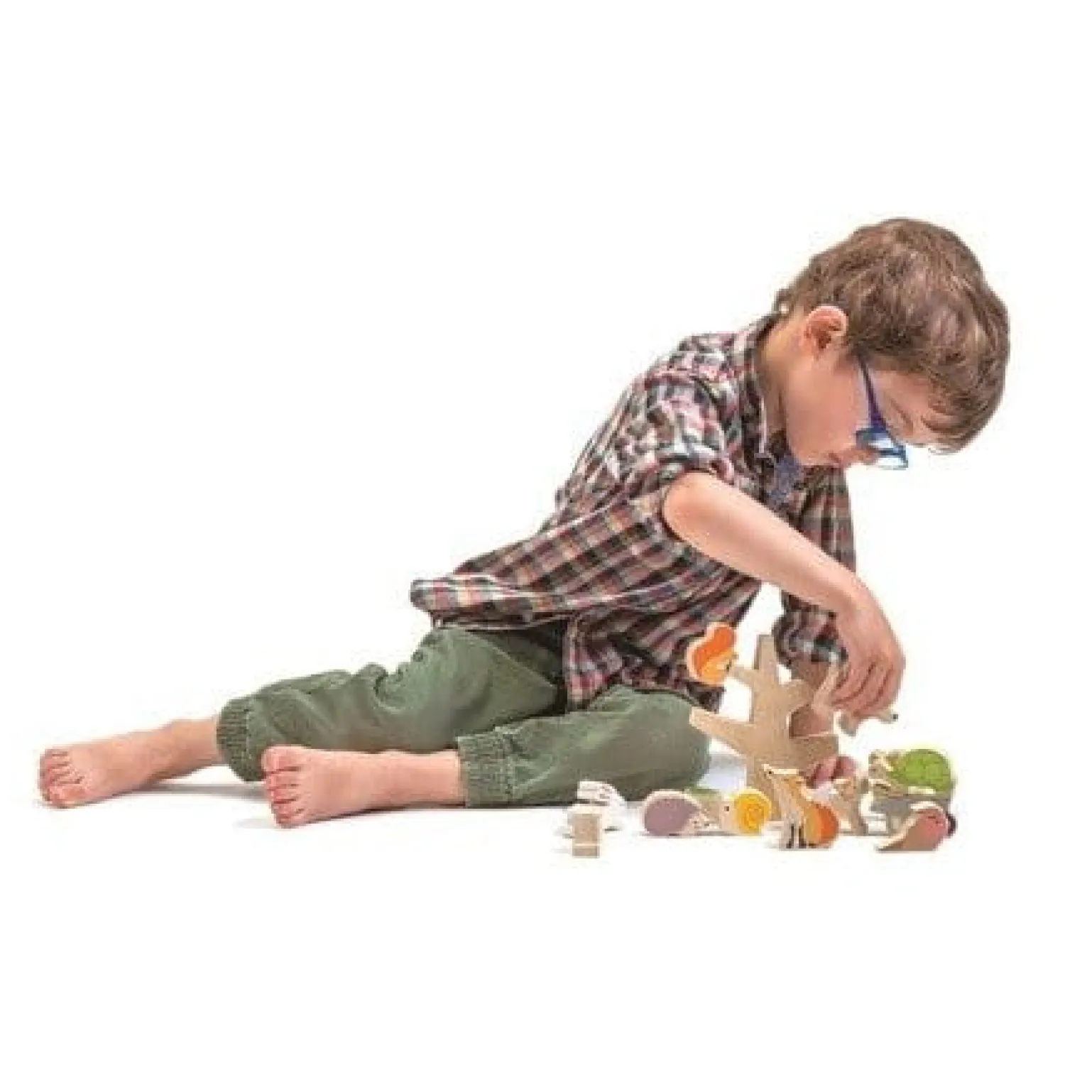 2 Lata +|Drewniane | Tender Leaf Toys Drewniana gra zręcznościowa - Przyjaciele Ogrodu