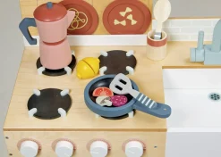 2 Lata +|Drewniane | Tender Leaf Toys Drewniana kuchnia XXL z piekarnikiem La Fiamma Grand Kitchen