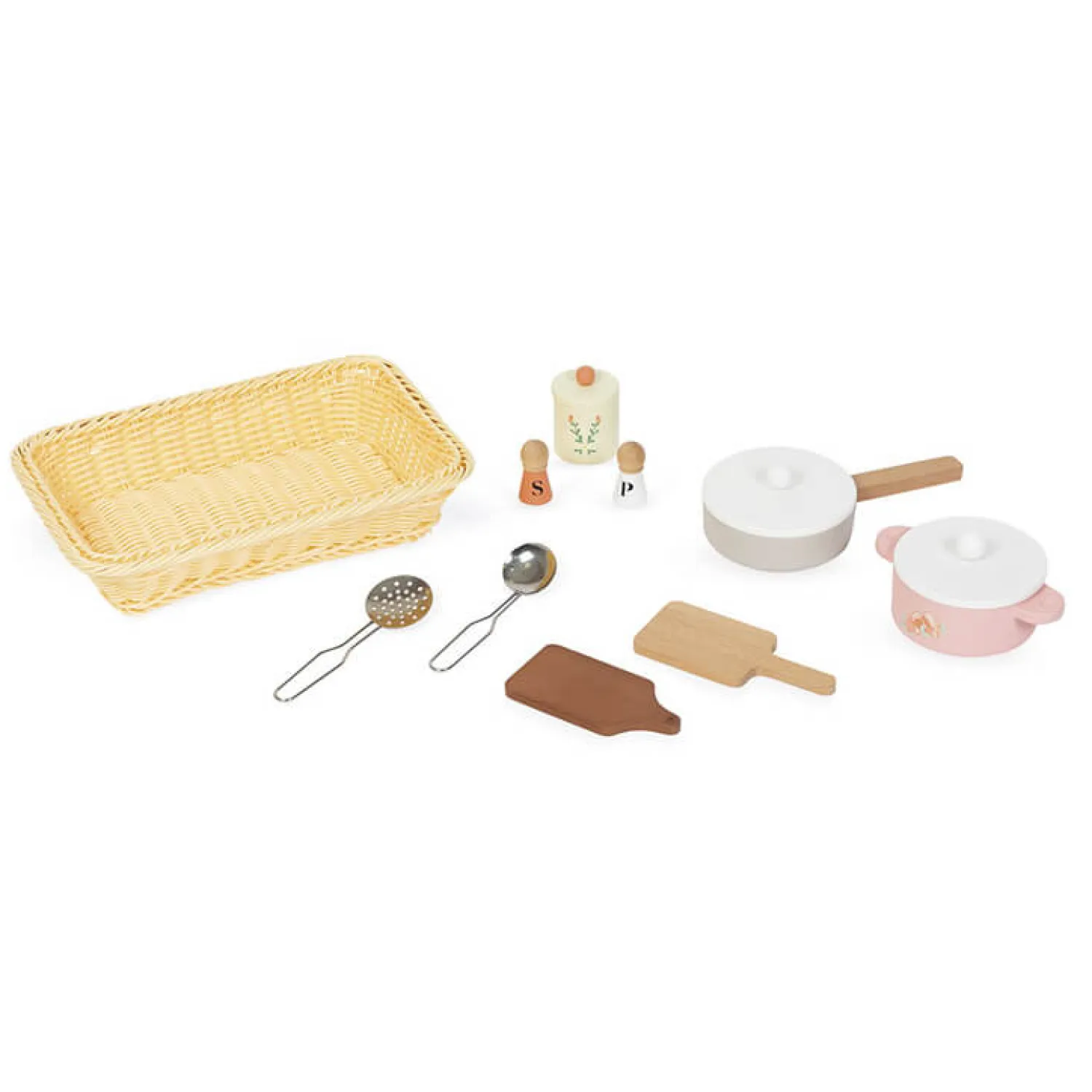 Odgrywanie Ról|Drewniane | Janod Drewniana kuchnia z 10 akcesoriami Shiny Grandma 3+