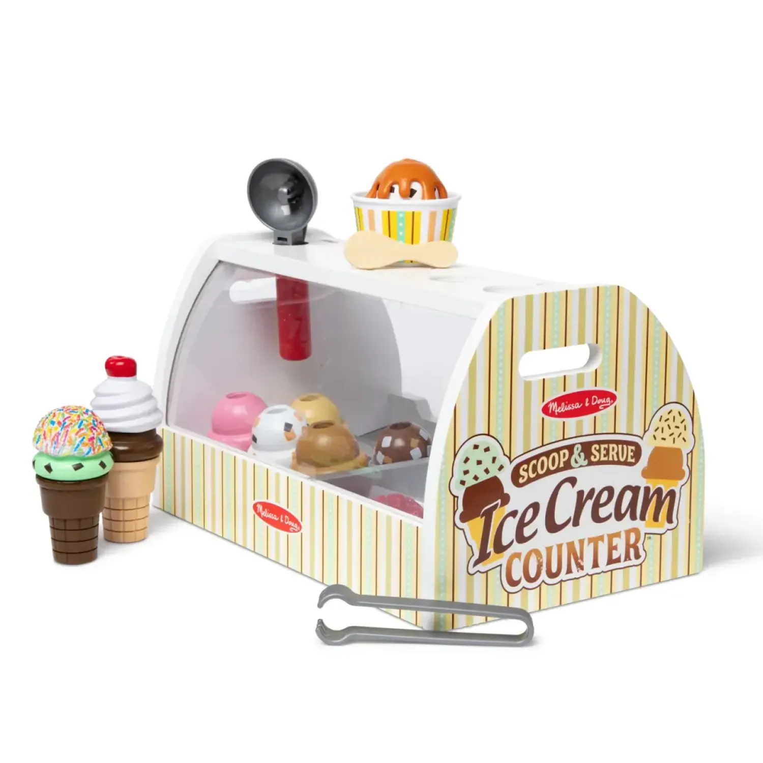 8 Lat+|Drewniane | Melissa & Doug Drewniana Lodziarnia, Scoop & Serve