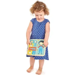 Idealne W Podróży|2 Lata + | Tender Leaf Toys Drewniana układanka edukacyjna - Ciało człowieka