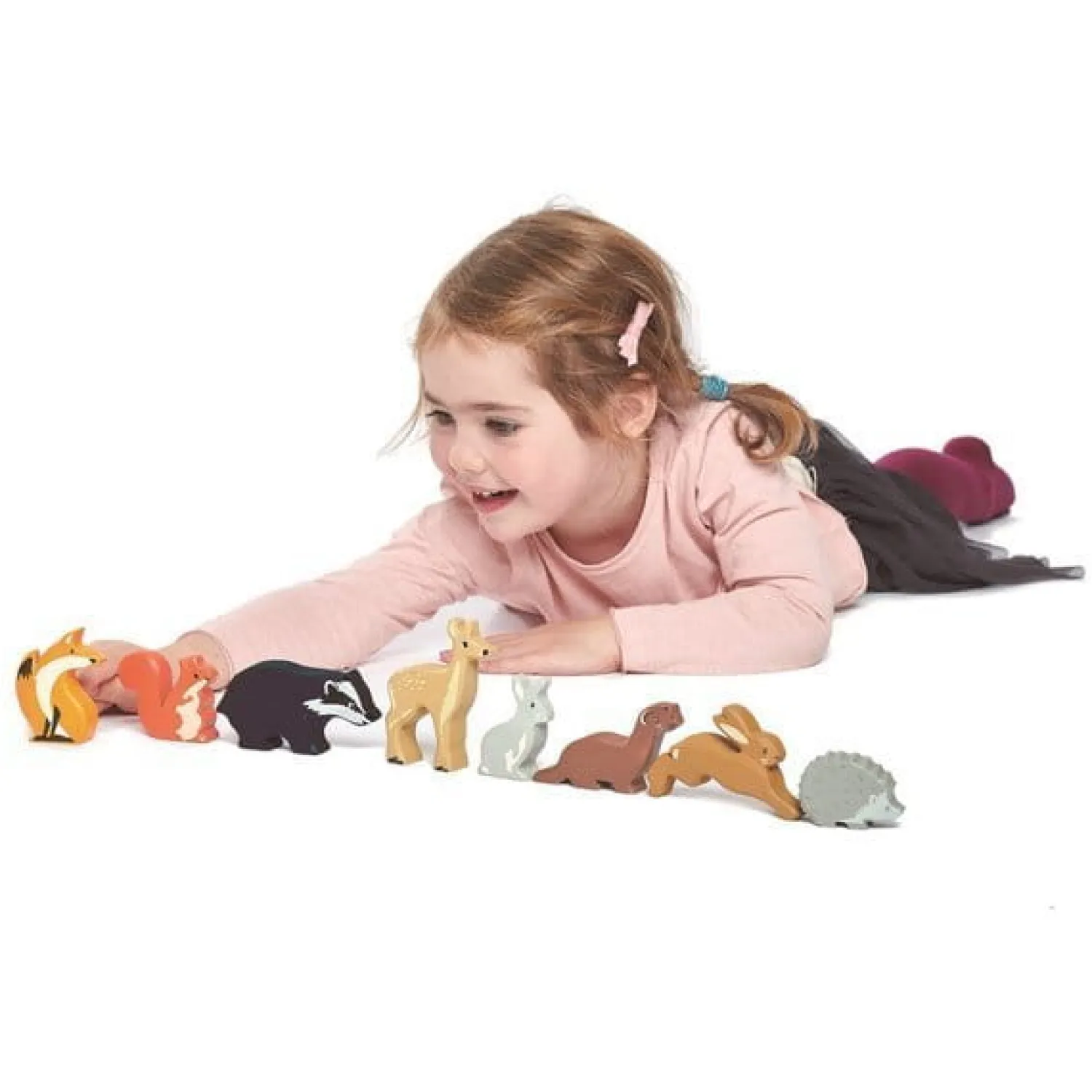 3 Lata +|2 Lata + | Tender Leaf Toys Drewniane figurki do zabawy - leśne zwierzęta