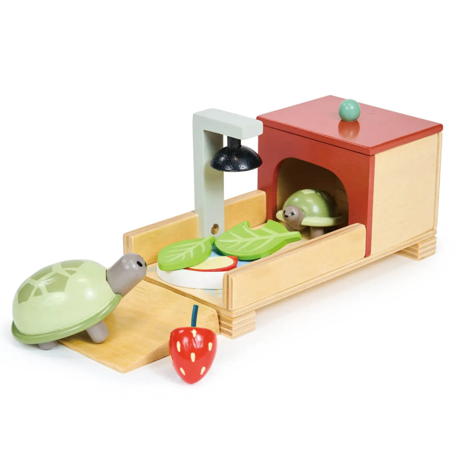 3 Lata +|2 Lata + | Tender Leaf Toys Drewniane figurki do zabawy - żółwie