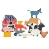 Montessori|Drewniane | Tender Leaf Toys Drewniane figurki do zabawy - zwierzęta zagrodowe