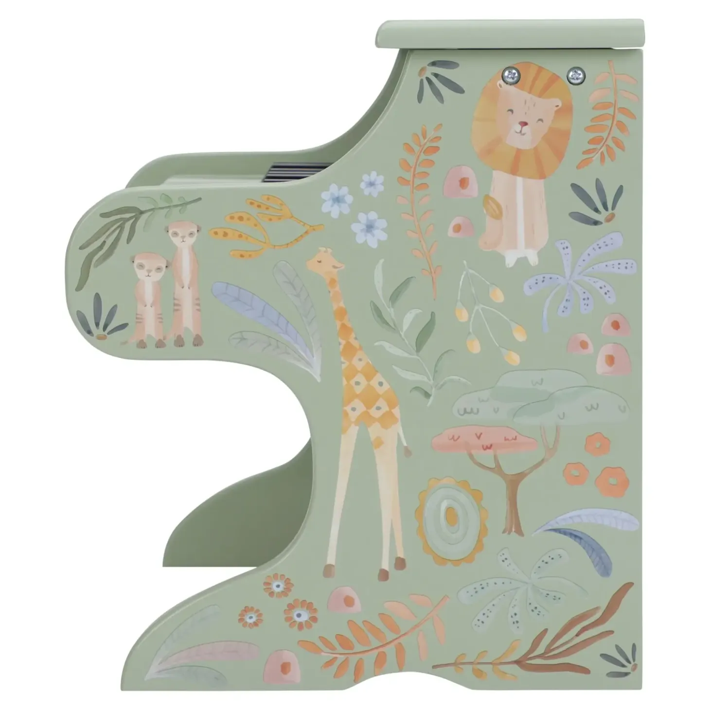 Drewniane pianino zielone Safari Friends FSC