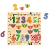 Drewniane puzzle LICZBY 1-10