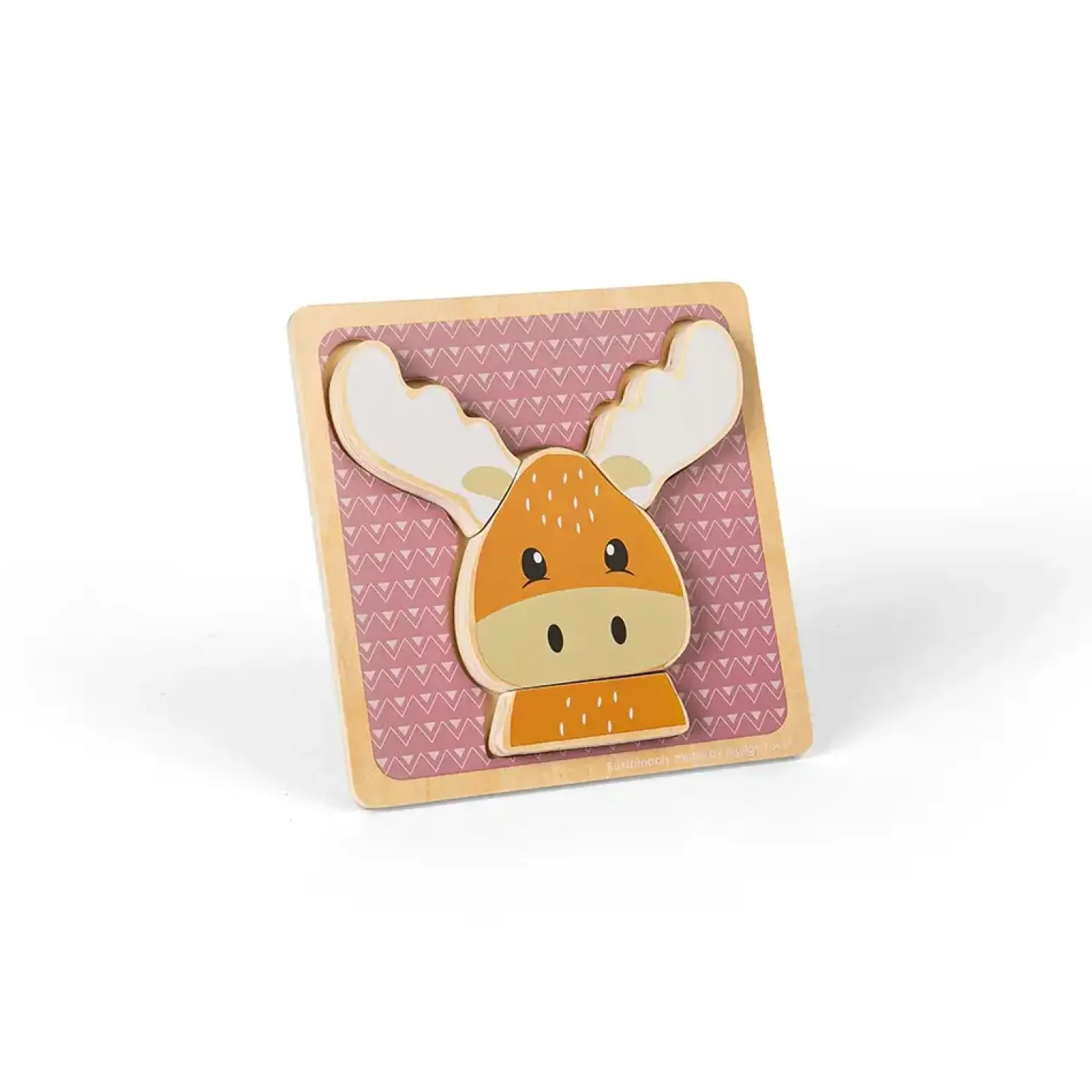 Drewniane puzzle Reniferek