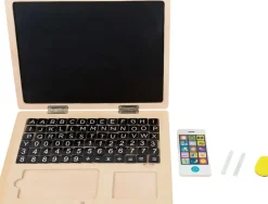 6 Lat+|7 Lat+ | Small Foot Drewniany laptop z tablicą magnetyczną