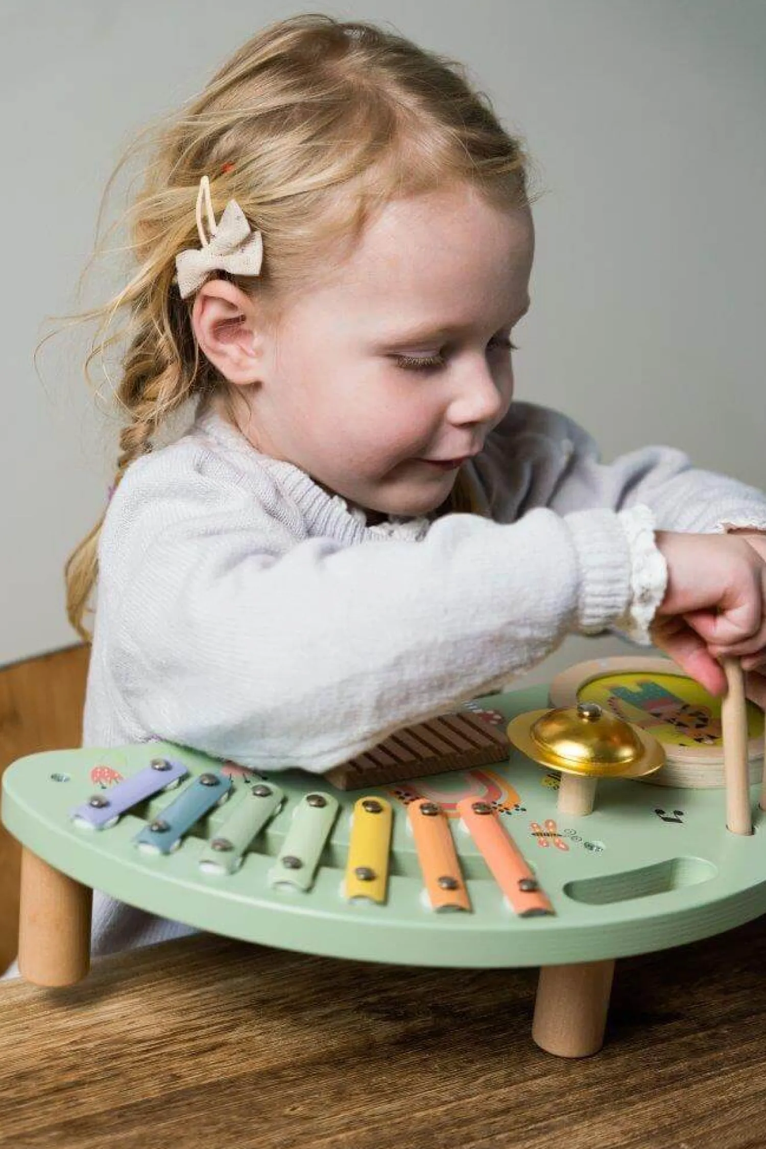 6 Lat+|3 Lata + | Dantoy Drewniany muzyczny stolik