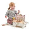 6 Lat+|3 Lata + | Tender Leaf Toys Drewniany sklepik z lodami na magnesy lodziarnia