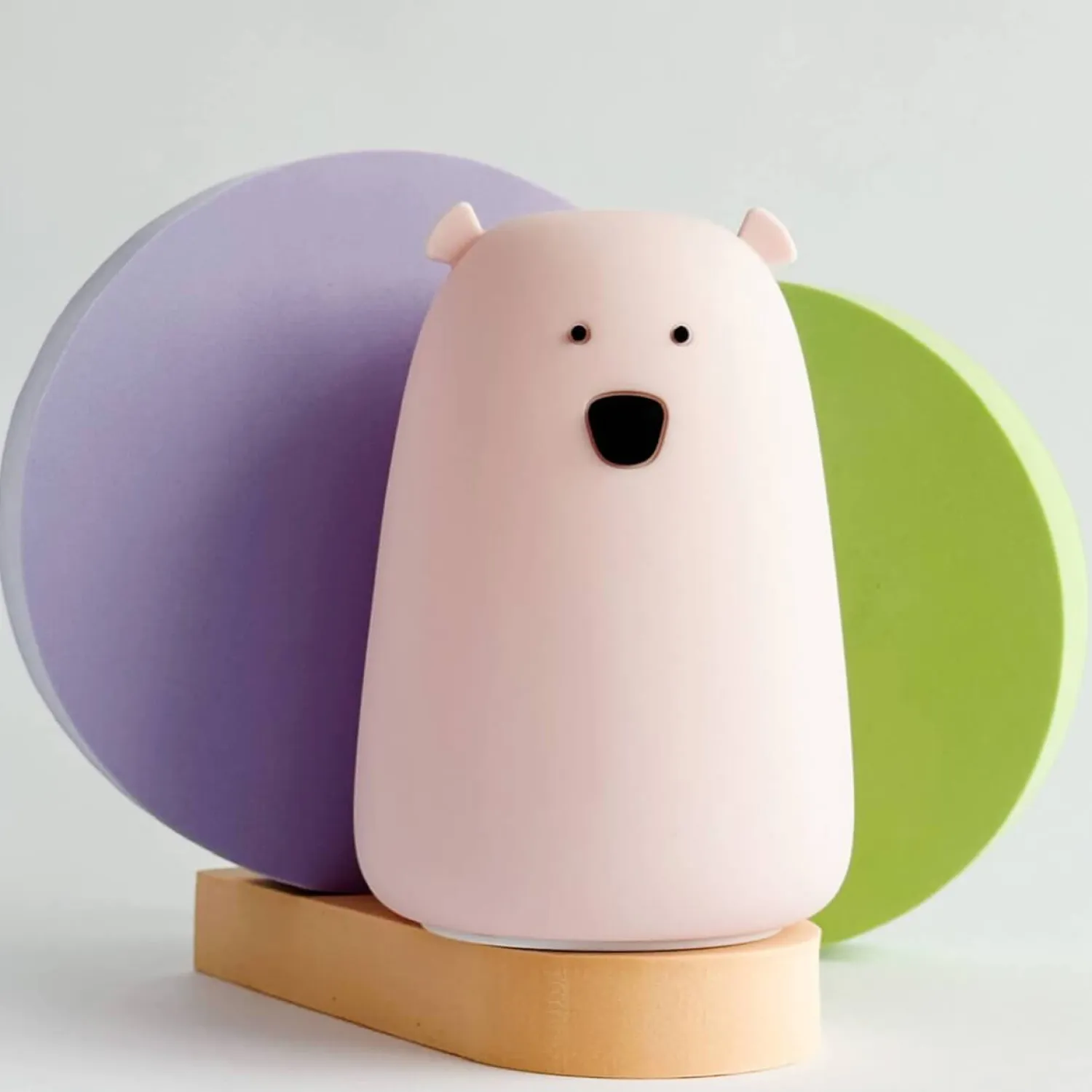 Lampki Nocne|Lampki Nocne | Rabbit&Friends Duża lampka led MIŚ RÓŻOWY bezpieczna dla Twojego dziecka