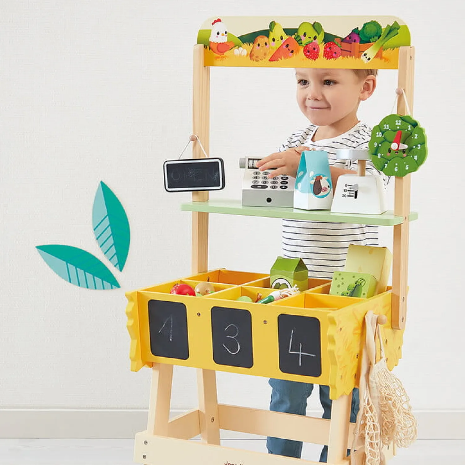 2 Lata +|Edukacyjne | Janod Duży sklep warzywniak Farma 3+