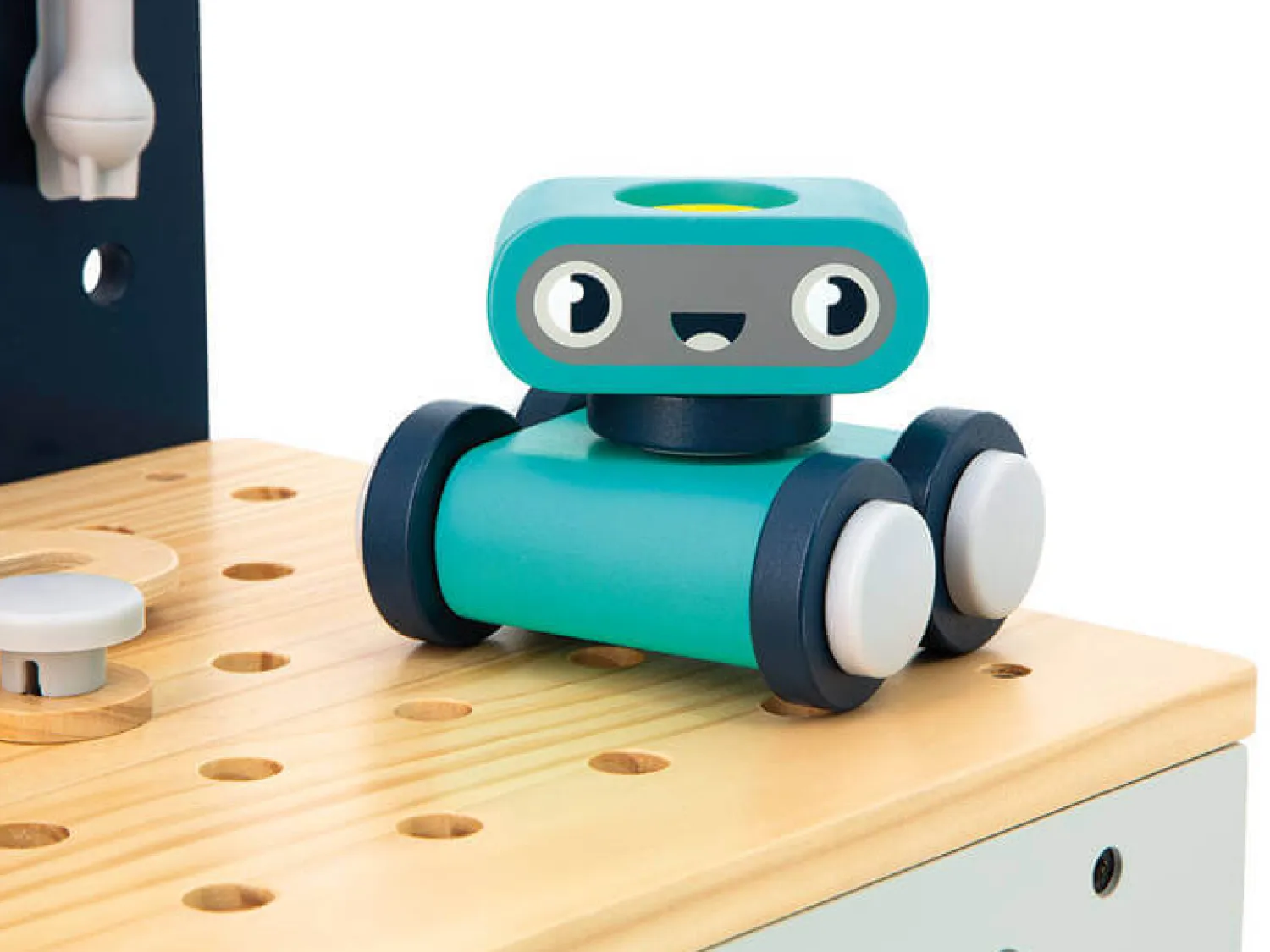 Odgrywanie Ról|6 Lat+ | Janod Duży stolik warsztat drewniany magnetyczny Robot Brico ‘Kids 3+