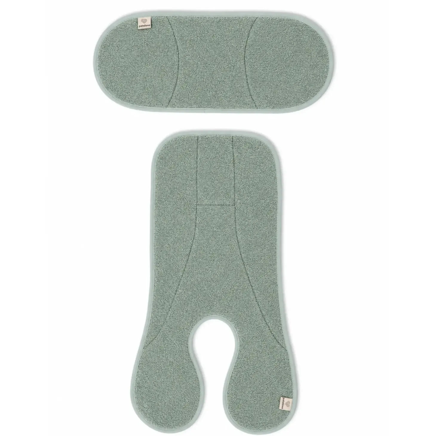 Dwuczęściowa wełniana wkładka termoregulacyjna MIDI merino do fotelika do 105 cm SZAŁWIA