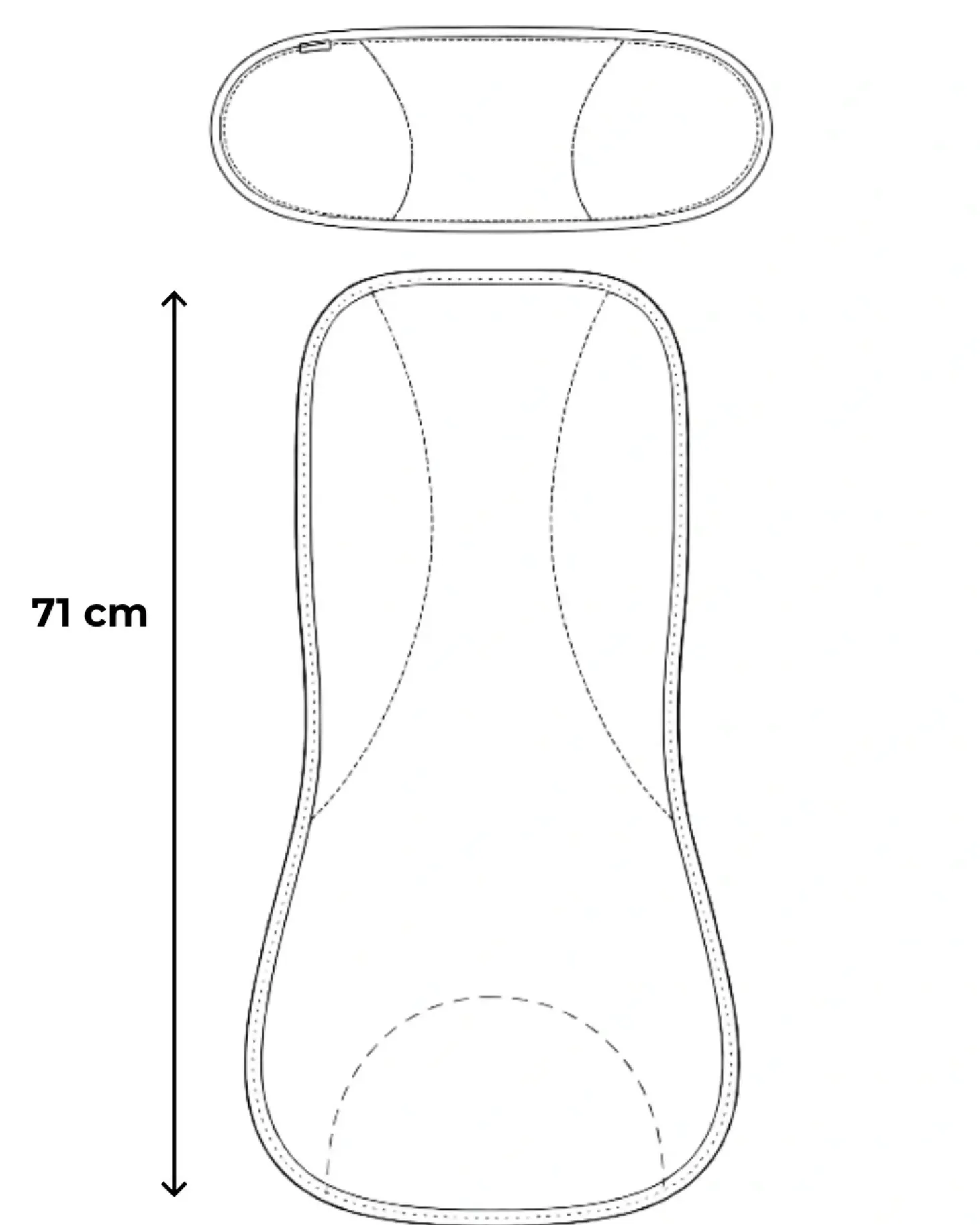 Dwuczęściowa wełniana wkładka termoregulacyjna MAXI PLUS merino do fotelika (15-36 kg) SZAŁWIA
