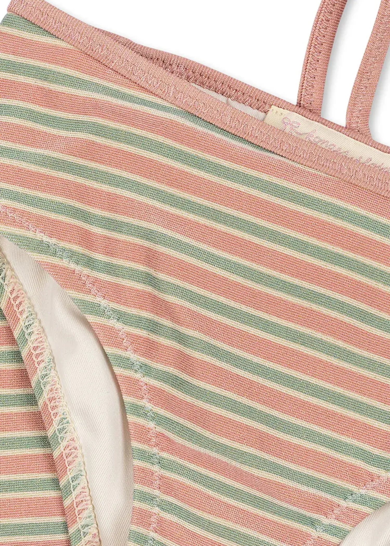 Stroje Kąpielowe|Stroje Kąpielowe | Konges slojd Dwuczęściowy strój kąpielowy Bowwow - blush stripe