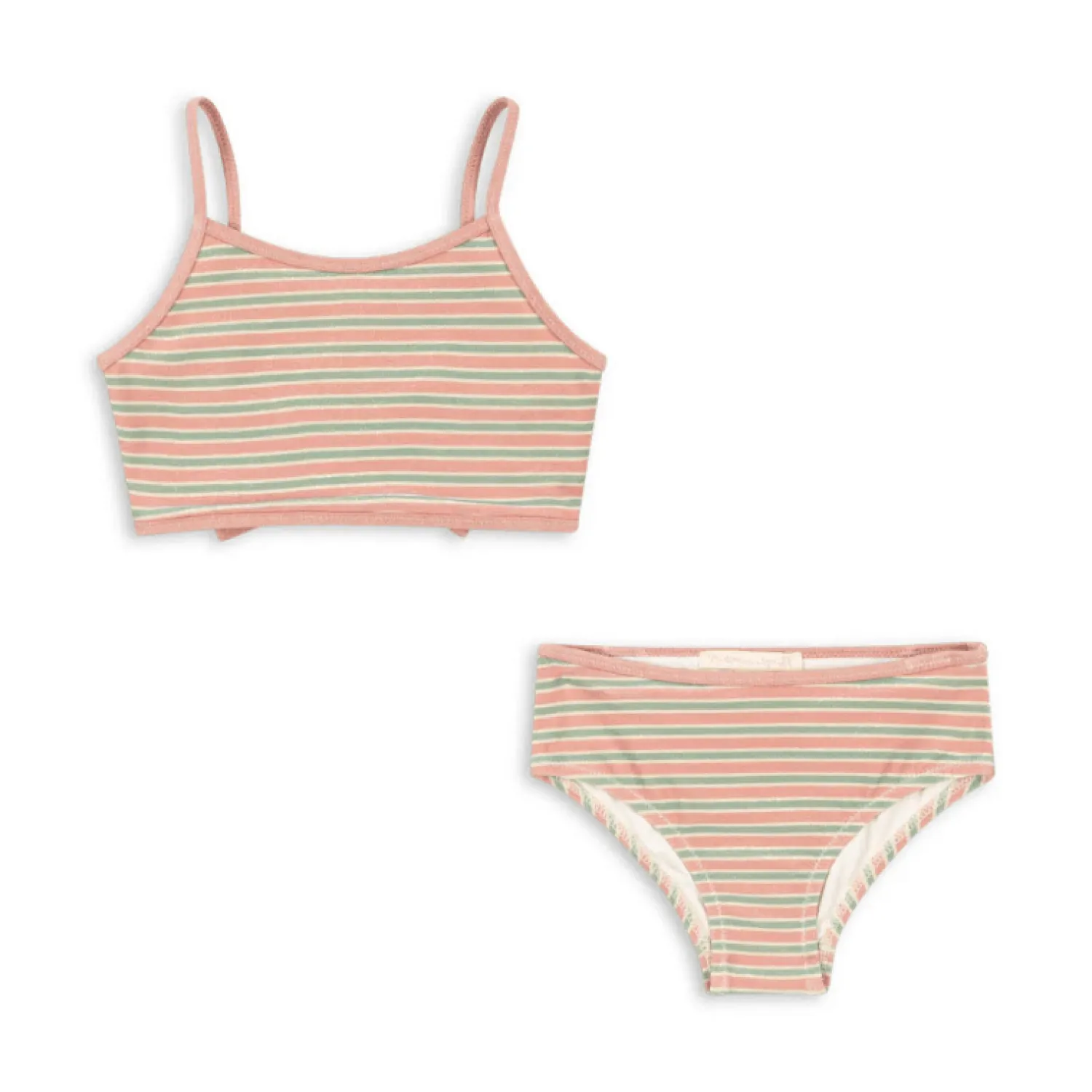 Stroje Kąpielowe|Stroje Kąpielowe | Konges slojd Dwuczęściowy strój kąpielowy Bowwow - blush stripe
