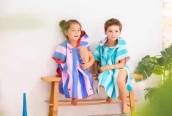 Ręczniki I Myjki | QUUT Dwustronne poncho kąpielowe dla dzieci Lagoon