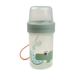 Lunchboxy|Przechowywanie Jedzenia | Done by Deer Dwustronny pojemnik na przekąski Croco L - Green