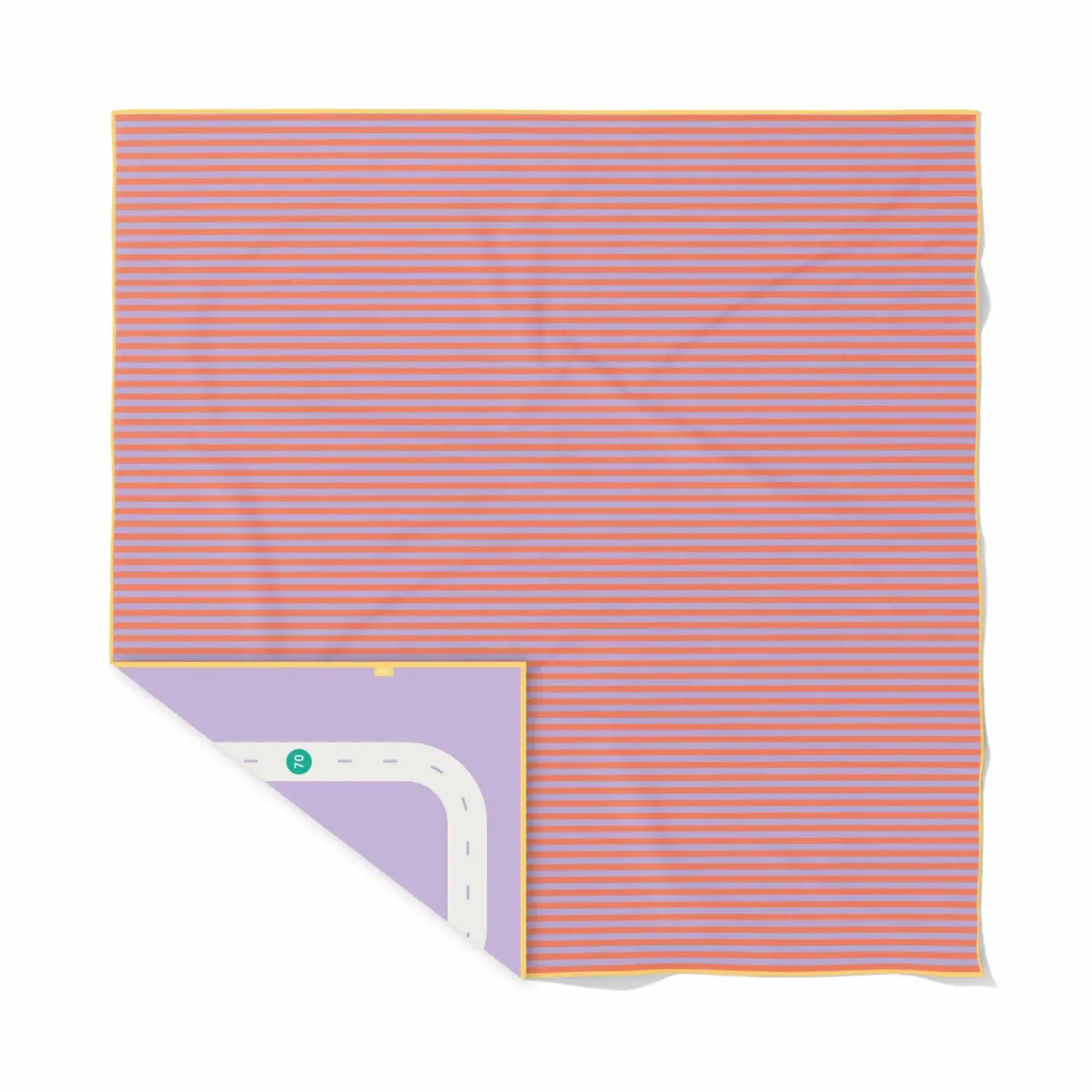 Ręczniki I Myjki | QUUT Dwustronny ręcznik plażowy PlayTowels 180 x 180cm - Road lavender