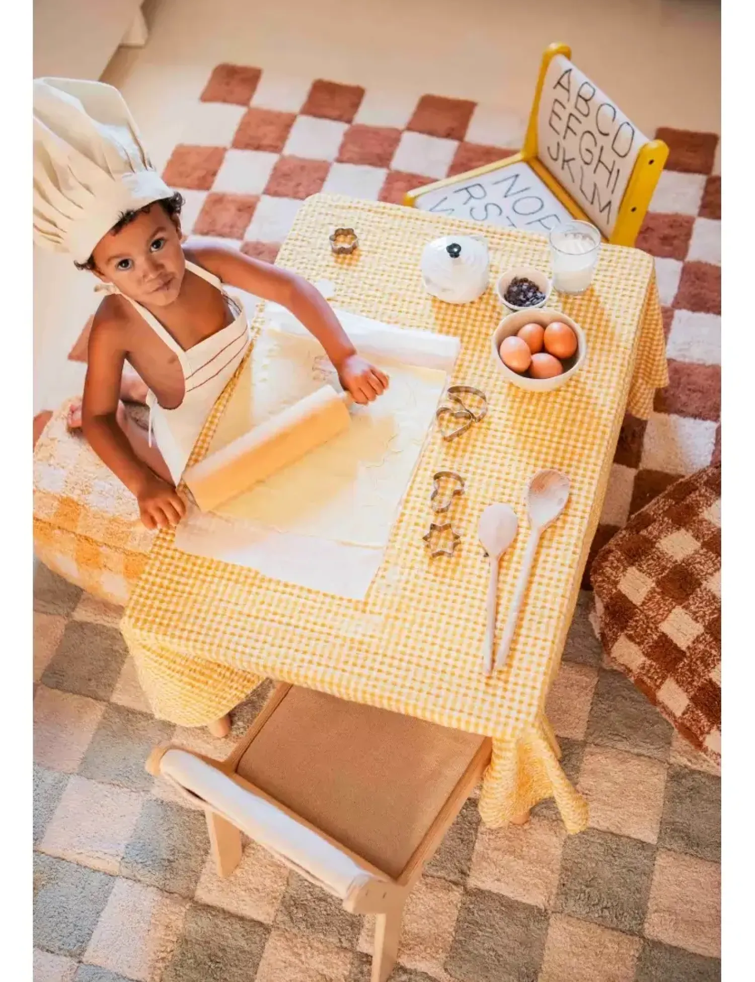 Dywany|Dekoracje Dziecięce | Lorena Canals Dywan Bawełniany Kitchen Tiles Toffee 90 × 130 cm