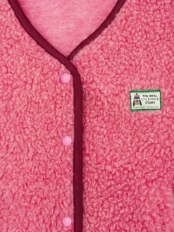 Dziecięca kamizelka merino - dusty pink