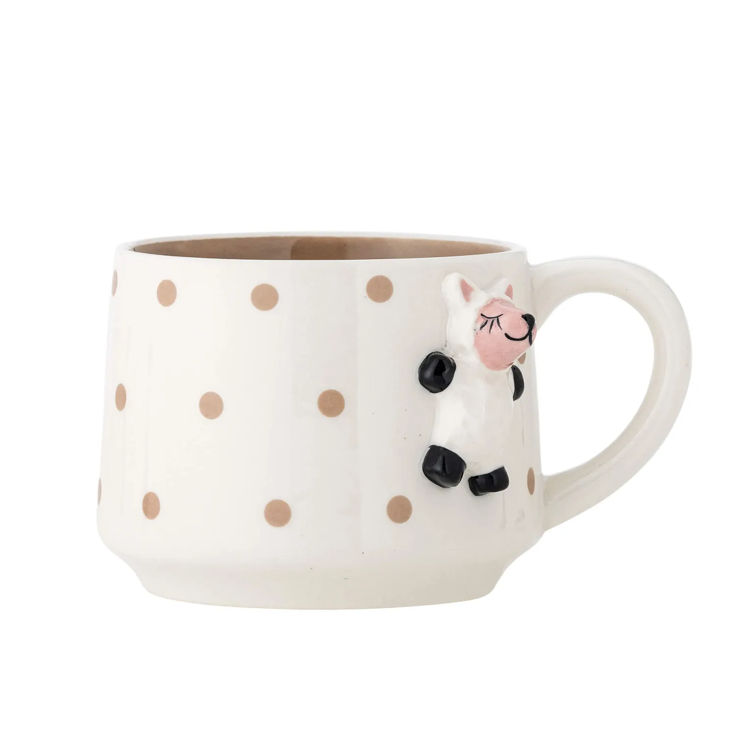 Naczynia Dla Dzieci | Bloomingville Mini Dziecięcy kubek z kamionki - Dolly, Brown
