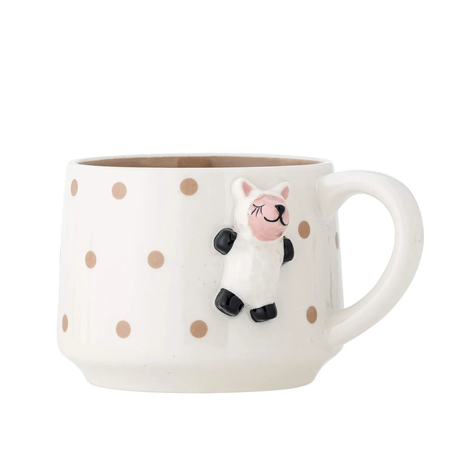 Naczynia Dla Dzieci | Bloomingville Mini Dziecięcy kubek z kamionki - Dolly, Brown