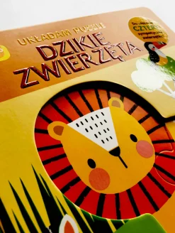 Ruchome Elementy|0-2 Lat | HarperCollins Dzikie zwierzęta. Akademia Mądrego Dziecka. Układam puzzle