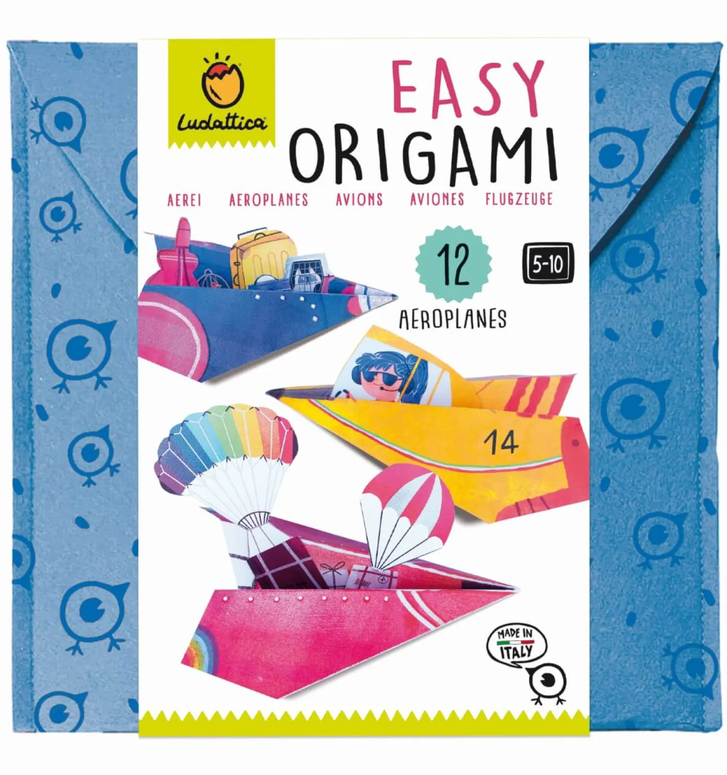 6 Lat+|7 Lat+ | Ludattica EASY ORIGAMI - zestaw kreatywny - SAMOLOTY