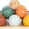 12M+|Drewniane | Small Foot Edukacyjny sorter Montessori z drewnianymi kulkami i planszą