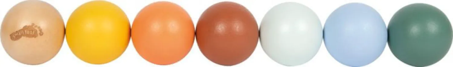 12M+|Drewniane | Small Foot Edukacyjny sorter Montessori z drewnianymi kulkami i planszą