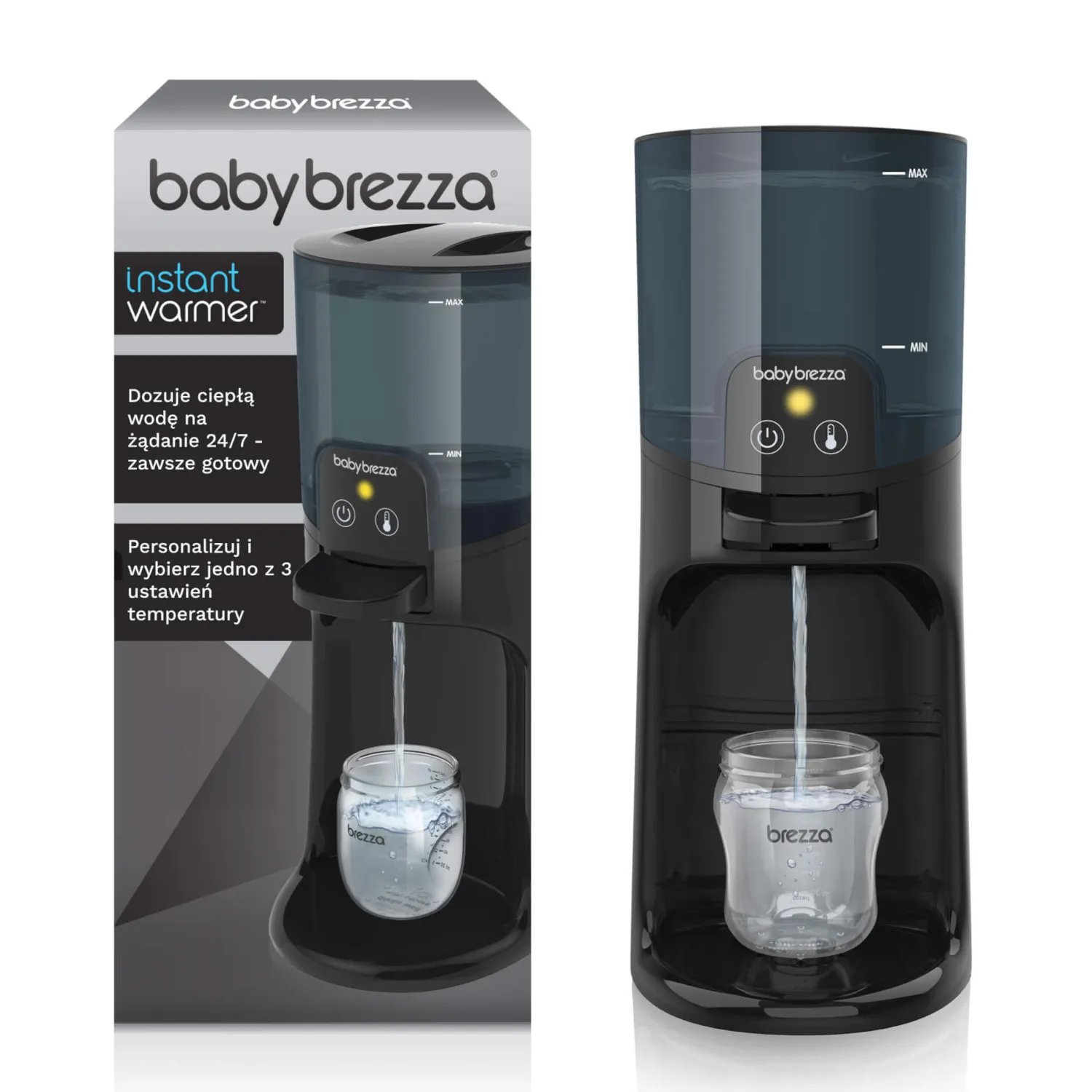 Akcesoria Do Butelek|Butelki I Akcesoria | Baby Brezza Ekspres do mleka Instant Warmer Black