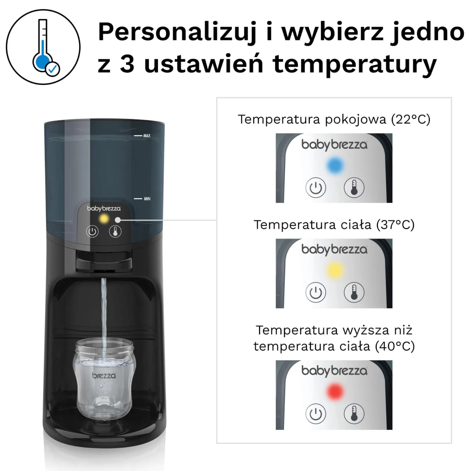 Akcesoria Do Butelek|Butelki I Akcesoria | Baby Brezza Ekspres do mleka Instant Warmer Black
