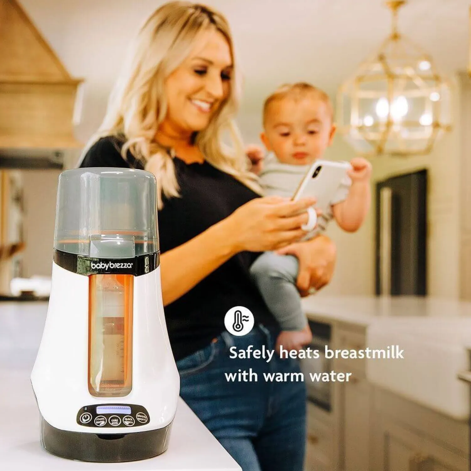 Akcesoria Do Butelek|Butelki I Akcesoria | Baby Brezza Ekspres do mleka Safe + Smart Bottle Warmer BRZ00139