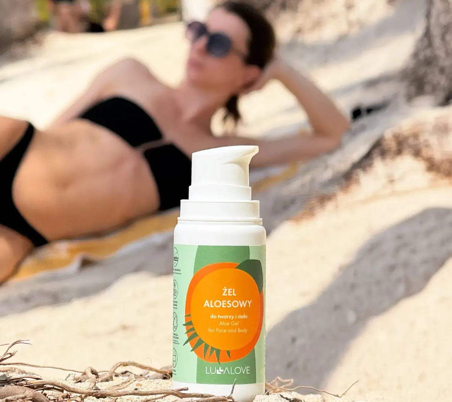 Naturalne Kosmetyki Dla Mam | Lullalove Żel aloesowy do twarzy i ciała, 100 ml