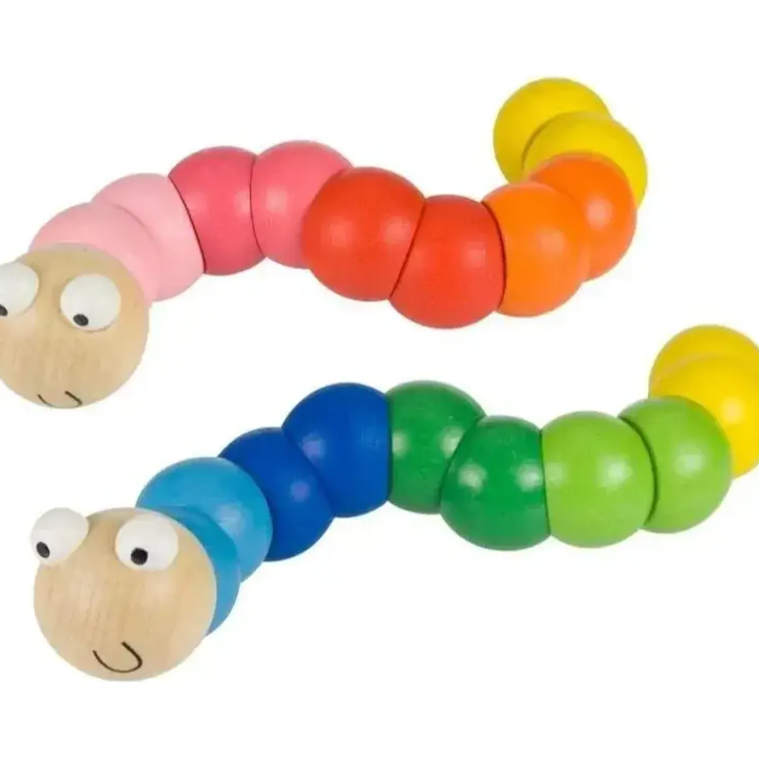 12M+|Aktywizujące | Bigjigs Toys Elastyczne drewniane Dżdżownice
