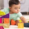 12M+|2 Lata + | B.Toys Elemenosqueeze – klocki miękkie – zestaw duży