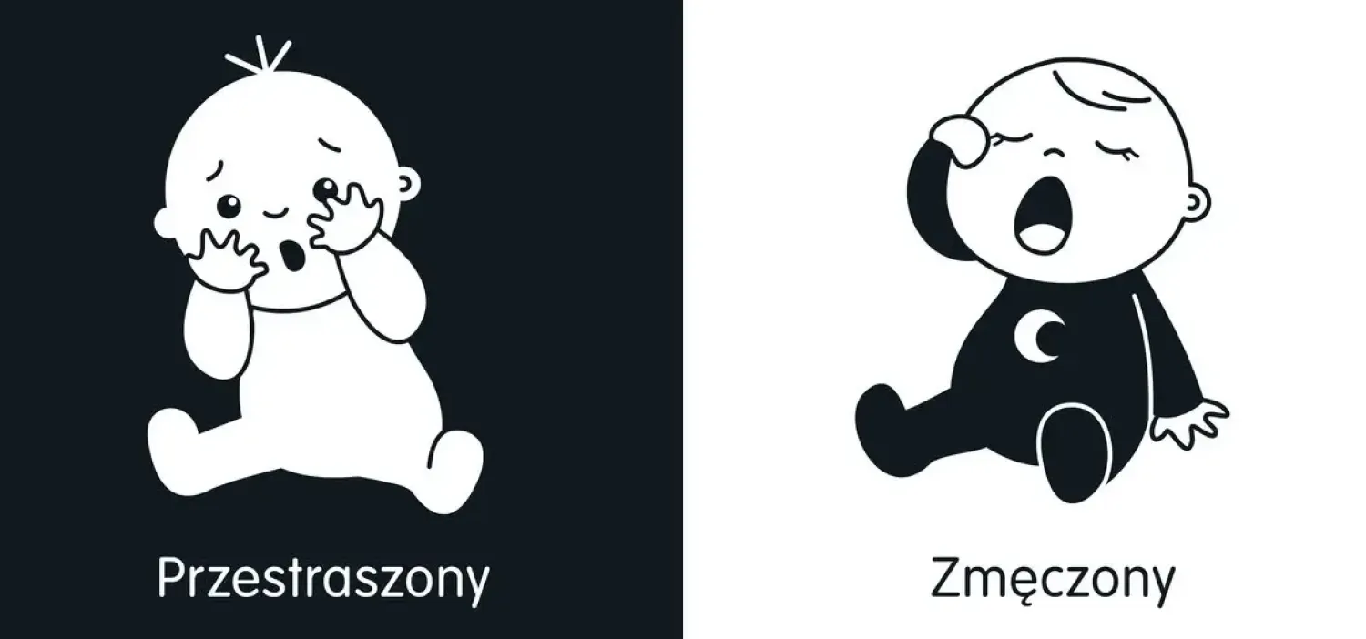 Kontrastowe|0-2 Lat | Wydawnictwo Wilga Emocje. Pierwsza książeczka malucha. Kontrastowe książeczki