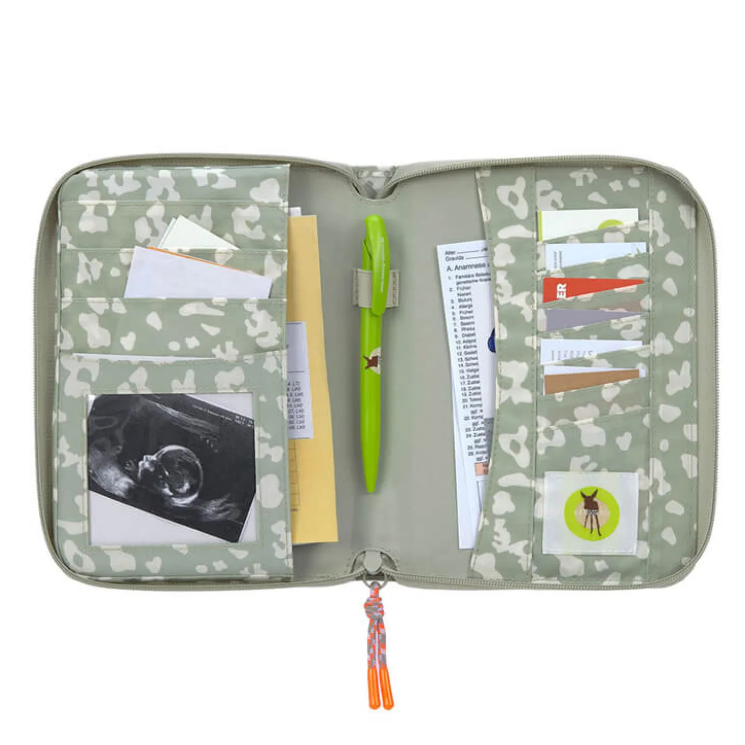 Etui na dokumenty Leo light khaki