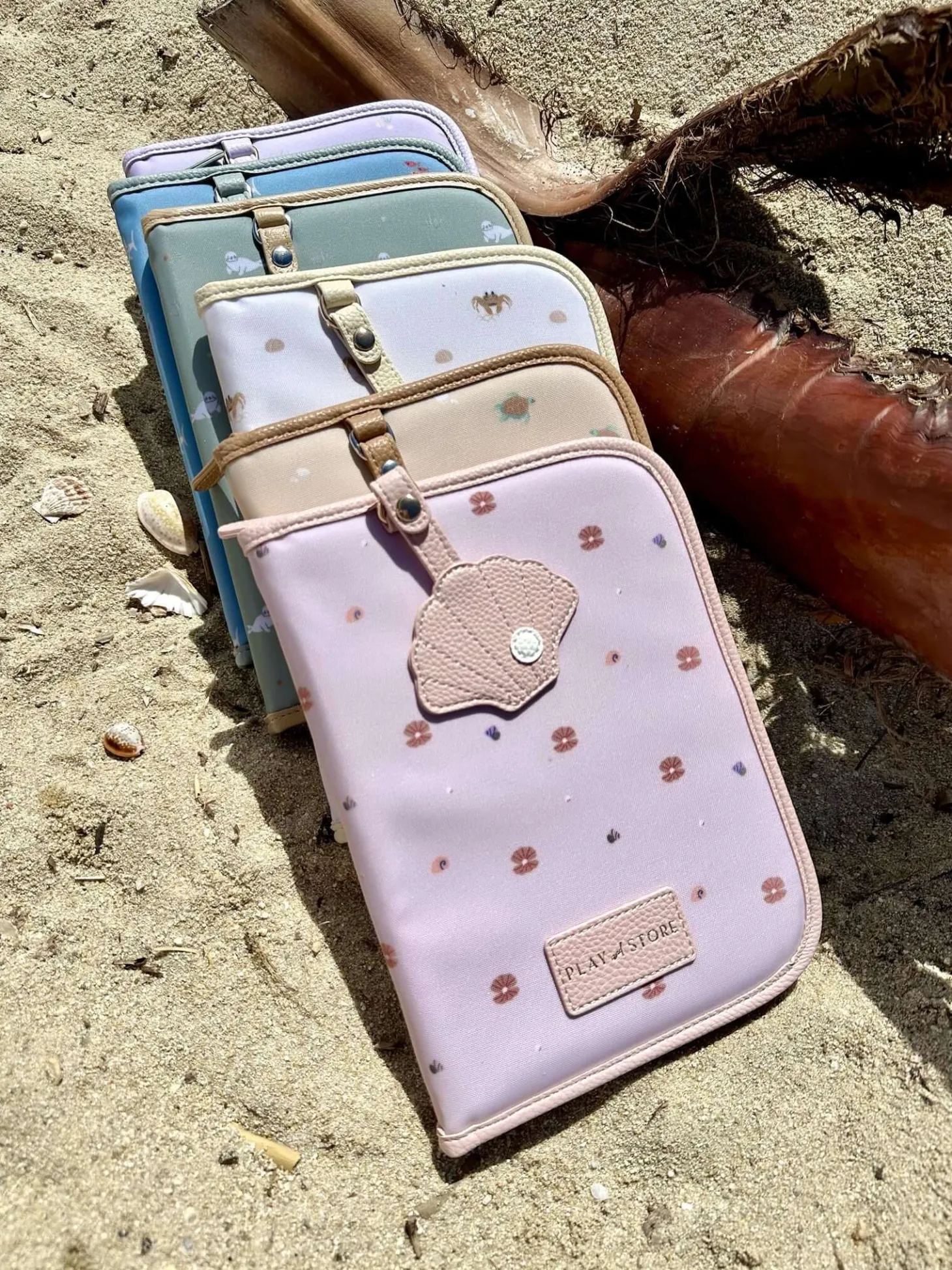 Etui na dokumenty - Shells, pink