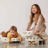 12M+|6 Lat+ | MODU Explorer set - Kreatywne klocki rozwijające motorykę dużą: Sand Grey, Honey Yellow 8w1