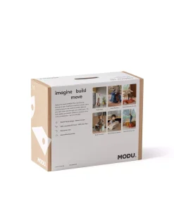 12M+|6 Lat+ | MODU Explorer set - Kreatywne klocki rozwijające motorykę dużą: Sand Grey, Honey Yellow 8w1