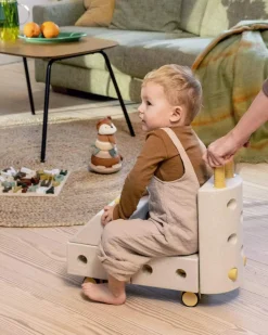 12M+|6 Lat+ | MODU Explorer set - Kreatywne klocki rozwijające motorykę dużą: Sand Grey, Honey Yellow 8w1