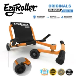 8 Lat+|7 Lat+ | EzyRoller Classic Pojazd gokart napędzany nogami klasyczny 3-12 lat - Orange