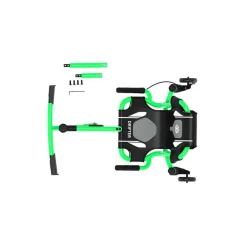 EzyRoller Drifter X Pojazd gokart napędzany nogami driftingowy 4-12 lat - Lime green