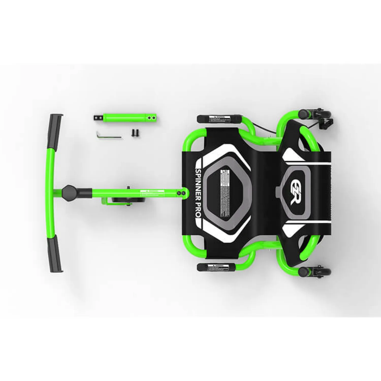 8 Lat+ | EzyRoller Spinner Pro X Pojazd gokart napędzany nogami z funkcją 360° 10 lat+ - Green